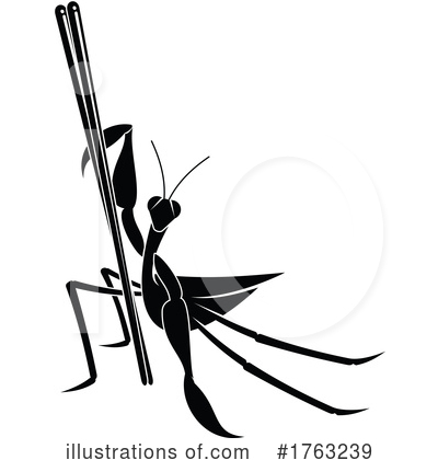 Praying Mantis Clipart #1763239 by Vector Tradition SM