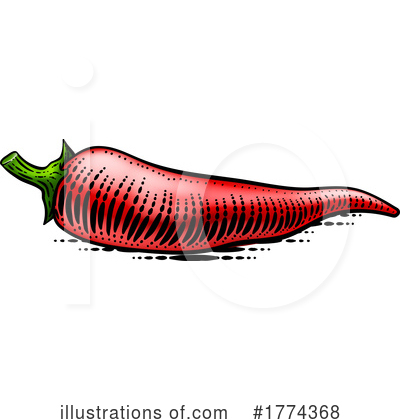 Chile Pepper Clipart #1774368 by AtStockIllustration