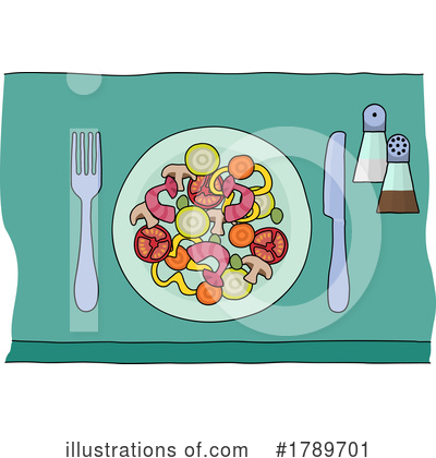 Plate Clipart #1789701 by AtStockIllustration
