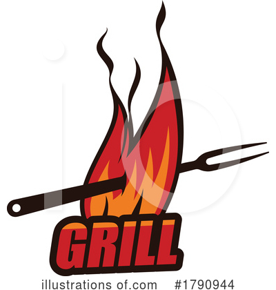Grilling Clipart #1790944 by Vector Tradition SM