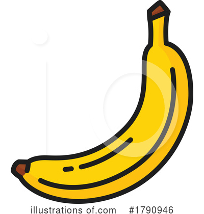 Banana Clipart #1790946 by Vector Tradition SM