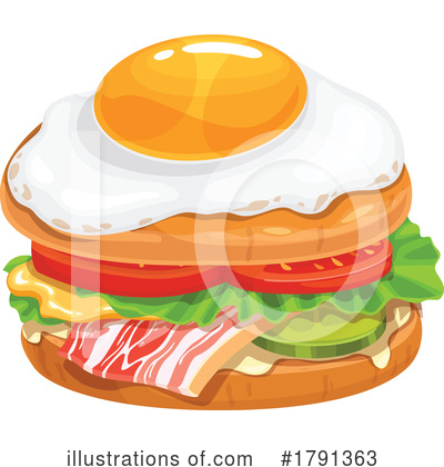 Sandwich Clipart #1791363 by Vector Tradition SM