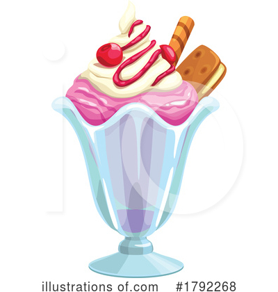 Ice Cream Sundae Clipart #1792268 by Vector Tradition SM