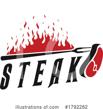 Steak Clipart #1792282 by Vector Tradition SM