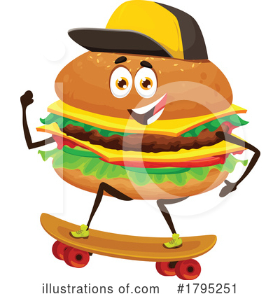 Cheeseburger Clipart #1795251 by Vector Tradition SM