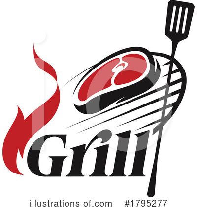 Grilling Clipart #1795277 by Vector Tradition SM