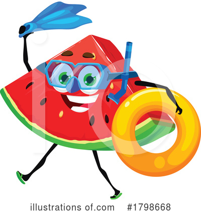 Watermelon Clipart #1798668 by Vector Tradition SM