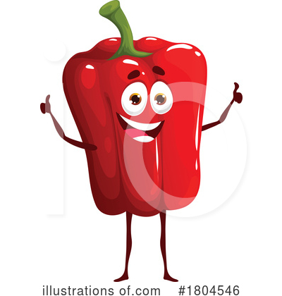 Red Bell Pepper Clipart #1804546 by Vector Tradition SM