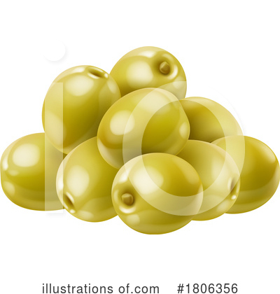 Olives Clipart #1806356 by Vector Tradition SM