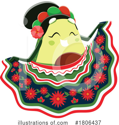 Avocado Clipart #1806437 by Vector Tradition SM