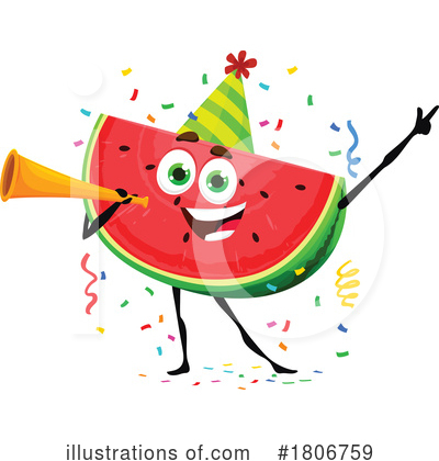 Watermelon Clipart #1806759 by Vector Tradition SM