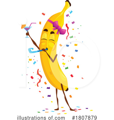 Banana Clipart #1807879 by Vector Tradition SM