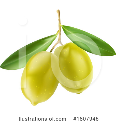 Olives Clipart #1807946 by Vector Tradition SM