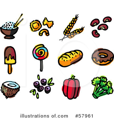 Royalty-Free (RF) Food Clipart Illustration by NL shop - Stock Sample #57961