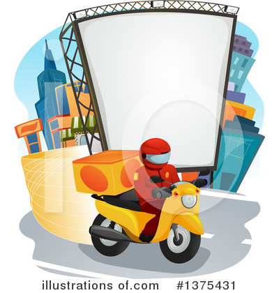 Royalty-Free (RF) Food Delivery Clipart Illustration by BNP Design Studio - Stock Sample #1375431
