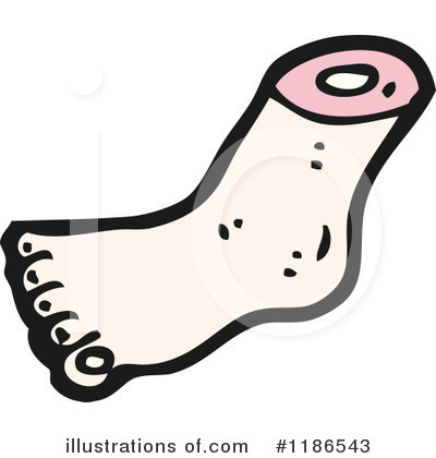 Royalty-Free (RF) Foot Clipart Illustration by lineartestpilot - Stock Sample #1186543