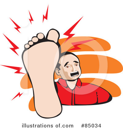 Royalty-Free (RF) Foot Clipart Illustration by David Rey - Stock Sample #85034