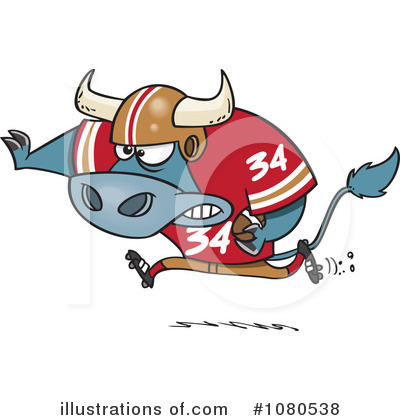 Football Players Clipart #1080538 by toonaday