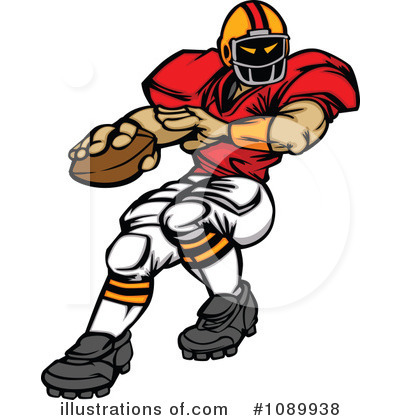 Football Player Clipart #1089938 by Chromaco