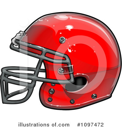 Football Helmet Clipart #1097472 by Chromaco