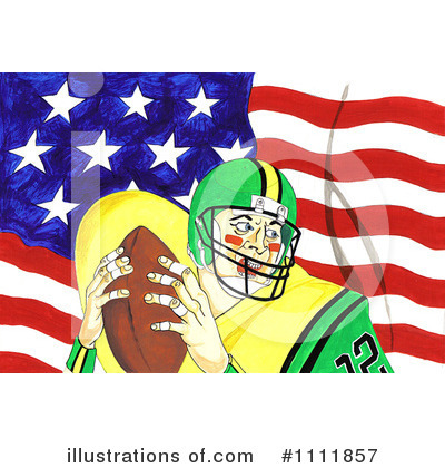 Royalty-Free (RF) Football Clipart Illustration by Prawny - Stock Sample #1111857