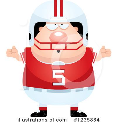 Football Player Clipart #1235884 by Cory Thoman