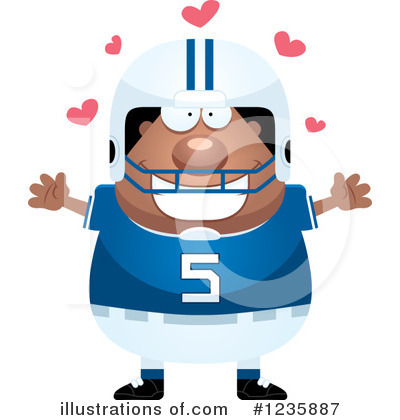Football Player Clipart #1235887 by Cory Thoman