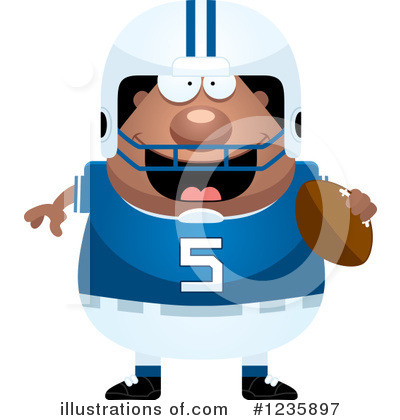 Football Player Clipart #1235897 by Cory Thoman