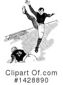 Football Clipart #1428890 by Prawny Vintage