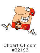 Football Clipart #32193 by Hit Toon