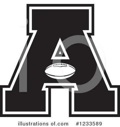 Football Letter Clipart #1233589 by Johnny Sajem