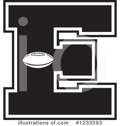 Football Letter Clipart #1233593 by Johnny Sajem