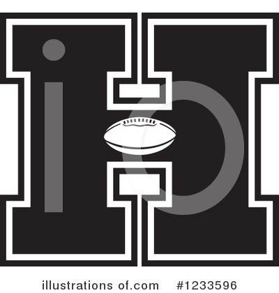 Football Letter Clipart #1233596 by Johnny Sajem
