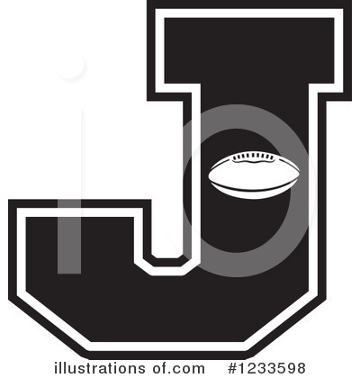 Football Letter Clipart #1233598 by Johnny Sajem