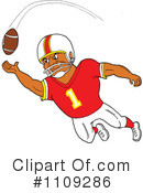 Football Player Clipart #1109286 by LaffToon
