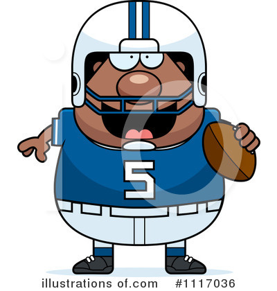 Royalty-Free (RF) Football Player Clipart Illustration by Cory Thoman - Stock Sample #1117036
