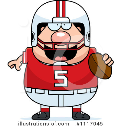 Royalty-Free (RF) Football Player Clipart Illustration by Cory Thoman - Stock Sample #1117045