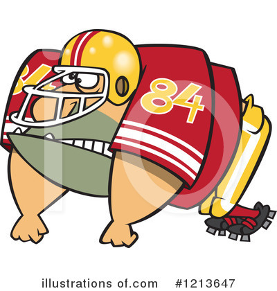 Football Player Clipart #1213647 by toonaday