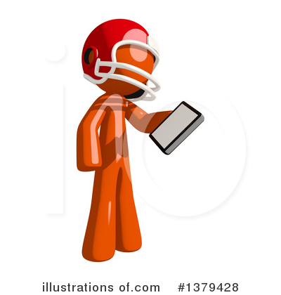 Royalty-Free (RF) Football Player Clipart Illustration by Leo Blanchette - Stock Sample #1379428