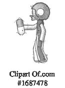 Football Player Clipart #1687478 by Leo Blanchette