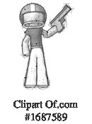 Football Player Clipart #1687589 by Leo Blanchette