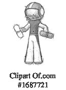 Football Player Clipart #1687721 by Leo Blanchette