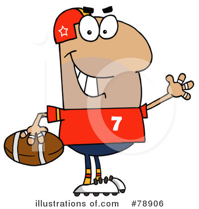 American Football Clipart #78906 by Hit Toon