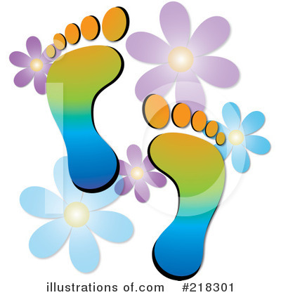 Royalty-Free (RF) Footprints Clipart Illustration by Pams Clipart - Stock Sample #218301
