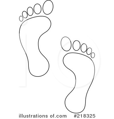 Royalty-Free (RF) Footprints Clipart Illustration by Pams Clipart - Stock Sample #218325