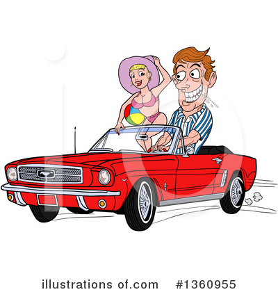 Convertible Clipart #1360955 by LaffToon