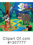 Forest Animals Clipart #1307777 by visekart