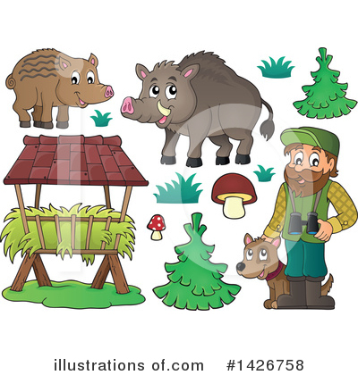 Royalty-Free (RF) Forester Clipart Illustration by visekart - Stock Sample #1426758