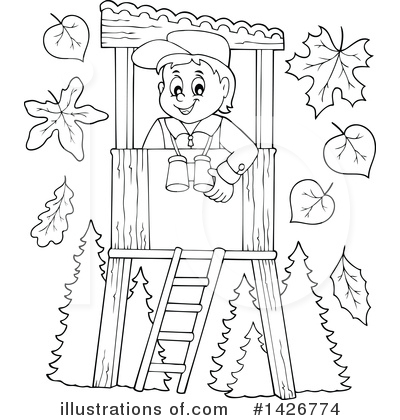 Royalty-Free (RF) Forester Clipart Illustration by visekart - Stock Sample #1426774