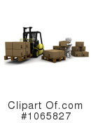 Forklift Clipart #1065827 by KJ Pargeter